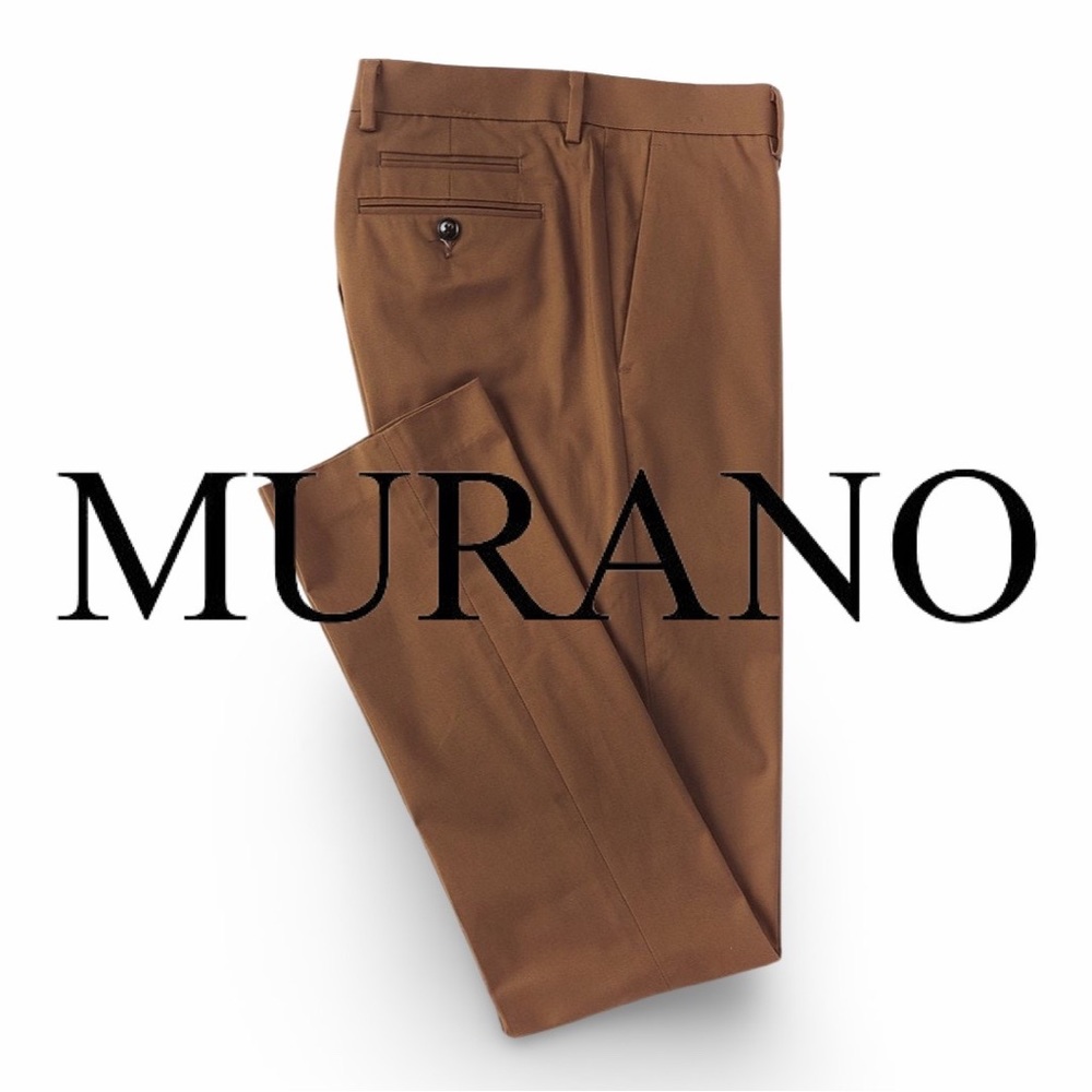 NWT $70 Murano Essentials Evan Extra Slim Fit Flat Front Chino Dress Pants